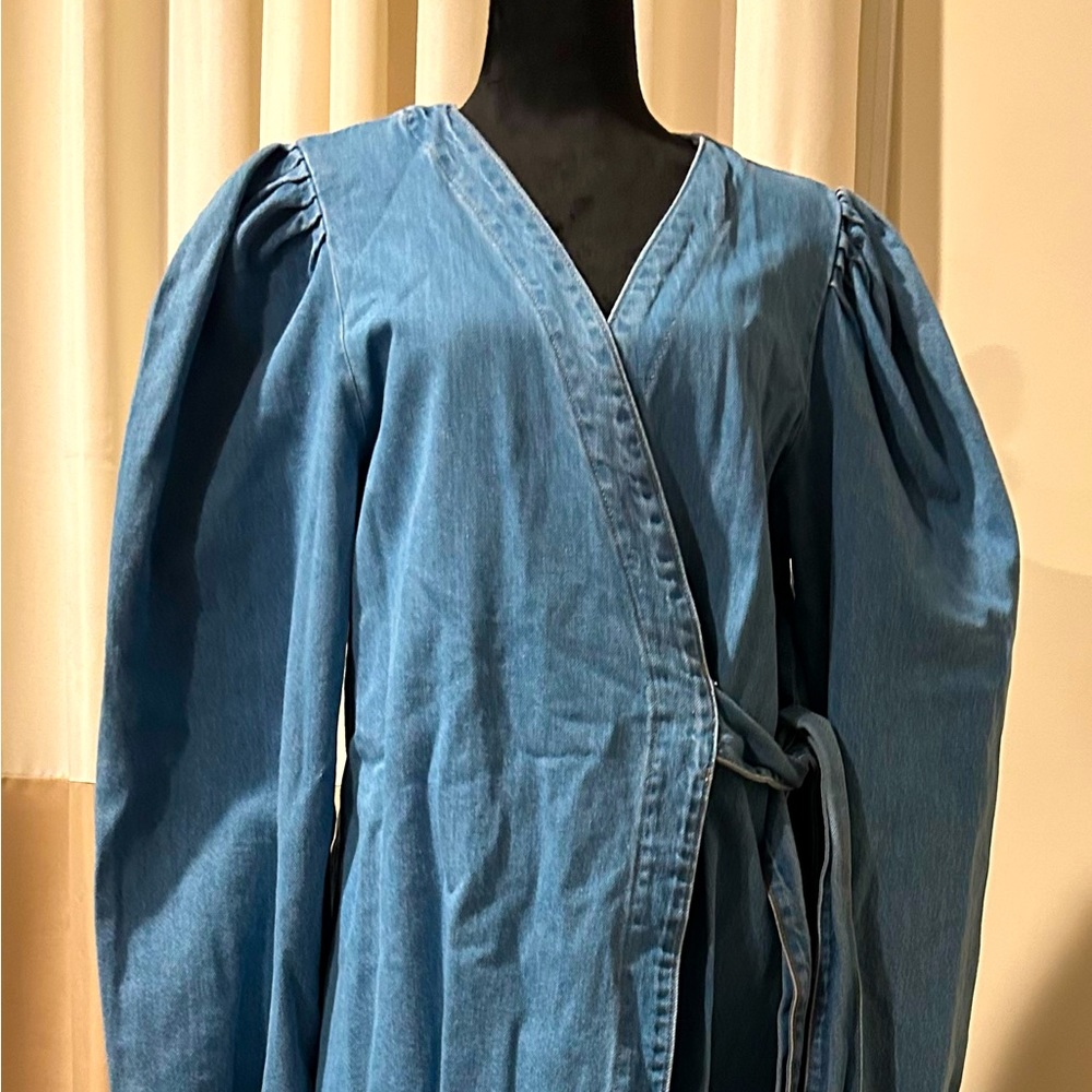 Wrap Denim Dress